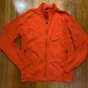 Lululemon Zip Up Orange Jacket with Pockets